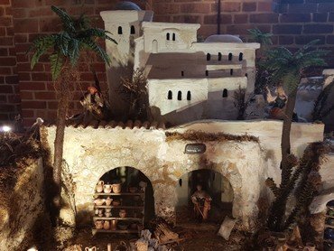 Miniature landskab fra julelegenden