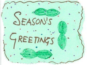 Billede nummer 2 af håndtegnet julekort