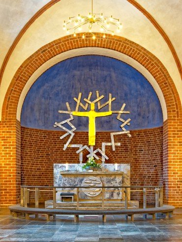 Billede af kirkens alter